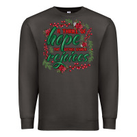 Smoke a thrill of hope the weary world rejoices Premium Sweatshirt - MaliasSmallBusiness