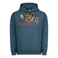 Pigment Midnight Navy respiratory therapist Urban Hoodie - RacoonDesign