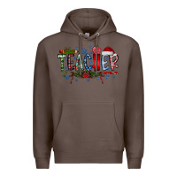 Coffee teacher christmas Premium Hoodie - RacoonDesign