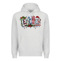 Dove Grey teacher christmas Premium Hoodie - RacoonDesign