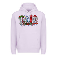 Lilac teacher christmas Premium Hoodie - RacoonDesign