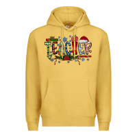 Antique Gold teacher christmas Premium Hoodie - RacoonDesign