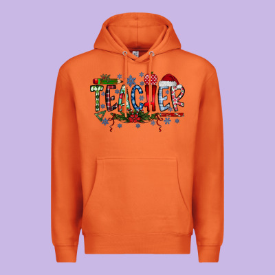 Teacher Christmas Premium Hoodie Designed By Racoondesign