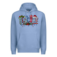 Colony Blue teacher christmas Premium Hoodie - RacoonDesign