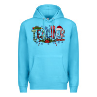 Ocean Blue teacher christmas Premium Hoodie - RacoonDesign