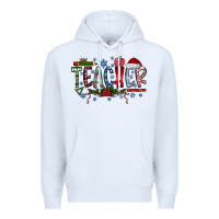White teacher christmas Premium Hoodie - RacoonDesign