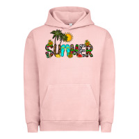 Pigment Salmon summer Urban Hoodie - CowhideDigitalArt