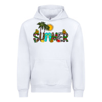 White summer Urban Hoodie - CowhideDigitalArt