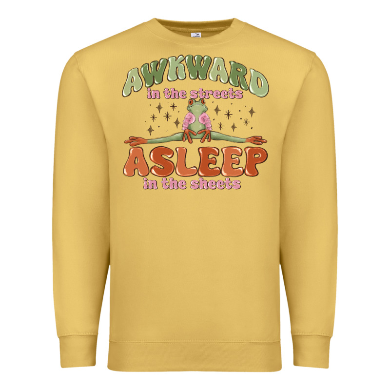 Awkward In The Streets Asleep In The Sheets Premium Sweatshirt by MaliasSmallBusiness | Teevron
