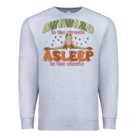 Heather Grey awkward in the streets asleep in the sheets Premium Sweatshirt - MaliasSmallBusiness