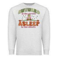 Oatmeal Heather awkward in the streets asleep in the sheets Premium Sweatshirt - MaliasSmallBusiness