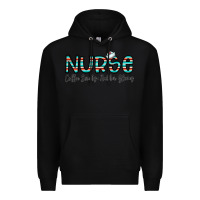 Black coffee scrubs and rubber gloves Premium Hoodie - CowhideDigitalArt