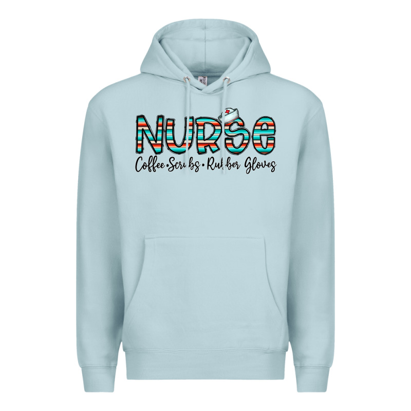 Coffee Scrubs And Rubber Gloves Premium Hoodie by CowhideDigitalArt | Teevron