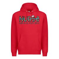 Red coffee scrubs and rubber gloves Premium Hoodie - CowhideDigitalArt