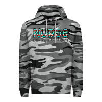 Slate Camo coffee scrubs and rubber gloves Premium Hoodie - CowhideDigitalArt