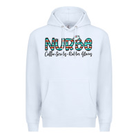 White coffee scrubs and rubber gloves Premium Hoodie - CowhideDigitalArt