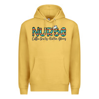 Antique Gold coffee scrubs and rubber gloves Premium Hoodie - CowhideDigitalArt