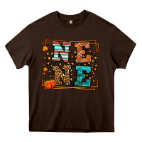 Chocolate Brown Fall Autumn Leopard Nene Heavy Core Tee - LillyAllenDesigns