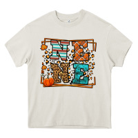 Cream Fall Autumn Leopard Nene Heavy Core Tee - LillyAllenDesigns