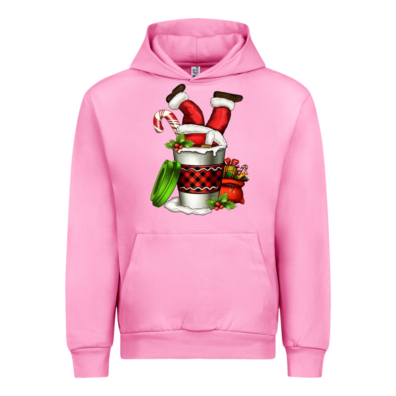 Santa Claus In A Coffee Cup Urban Hoodie by FaDigitalArtStudio | Teevron