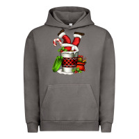 Pigment Tornado Santa claus in a coffee cup Urban Hoodie - FaDigitalArtStudio