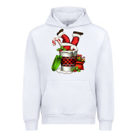 White Santa claus in a coffee cup Urban Hoodie - FaDigitalArtStudio