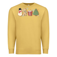 Antique Gold christmas gingerbread cookies Premium Sweatshirt - MaliasSmallBusiness