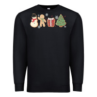 Black christmas gingerbread cookies Premium Sweatshirt - MaliasSmallBusiness