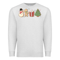Oatmeal Heather christmas gingerbread cookies Premium Sweatshirt - MaliasSmallBusiness