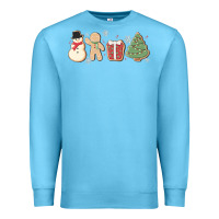 Ocean Blue christmas gingerbread cookies Premium Sweatshirt - MaliasSmallBusiness