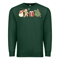 Sports Green christmas gingerbread cookies Premium Sweatshirt - MaliasSmallBusiness