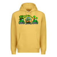 Antique Gold st patricks trucks Premium Hoodie - FaDigitalArtStudio