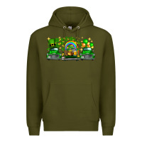 Army Green st patricks trucks Premium Hoodie - FaDigitalArtStudio