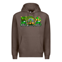 Coffee st patricks trucks Premium Hoodie - FaDigitalArtStudio