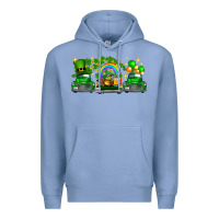 Colony Blue st patricks trucks Premium Hoodie - FaDigitalArtStudio