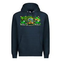 Navy st patricks trucks Premium Hoodie - FaDigitalArtStudio