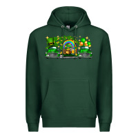 Sports Green st patricks trucks Premium Hoodie - FaDigitalArtStudio