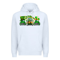 White st patricks trucks Premium Hoodie - FaDigitalArtStudio