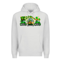 Dove Grey st patricks trucks Premium Hoodie - FaDigitalArtStudio