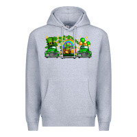 Heather Grey st patricks trucks Premium Hoodie - FaDigitalArtStudio