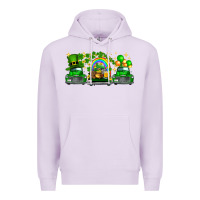 Lilac st patricks trucks Premium Hoodie - FaDigitalArtStudio