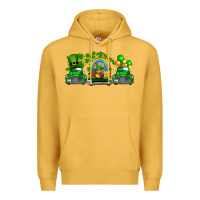 Mustard st patricks trucks Premium Hoodie - FaDigitalArtStudio