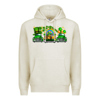 Oatmeal Heather st patricks trucks Premium Hoodie - FaDigitalArtStudio