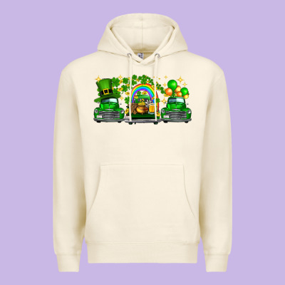 St Patricks Trucks Premium Hoodie Designed By Fadigitalartstudio