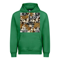 Emerald cowhide leopard seamless pattern Urban Hoodie - HRA Design Shop