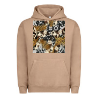 Pigment Burro cowhide leopard seamless pattern Urban Hoodie - HRA Design Shop