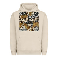 Pigment French Oak cowhide leopard seamless pattern Urban Hoodie - HRA Design Shop