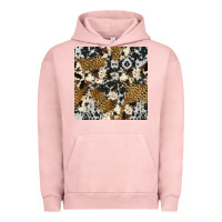 Pigment Salmon cowhide leopard seamless pattern Urban Hoodie - HRA Design Shop