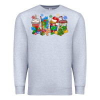 Heather Grey autism awareness christmas coffee Premium Sweatshirt - MaliasSmallBusiness