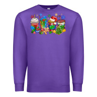 Purple autism awareness christmas coffee Premium Sweatshirt - MaliasSmallBusiness